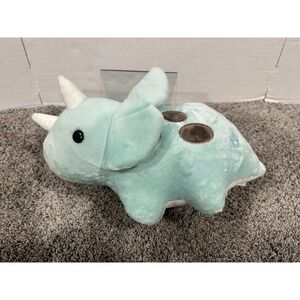 Plush Toy Unisex Triceratops Dinosaur Bellzi Mint Green Small Excellent